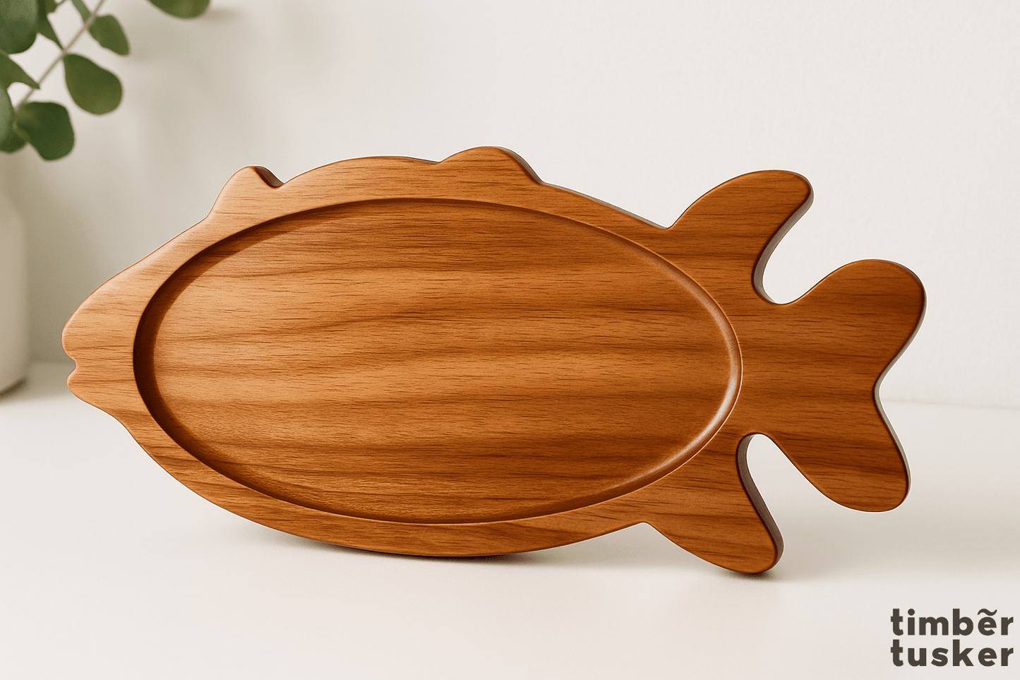 Fish - Shaped Wooden tray - Timber Tusker
