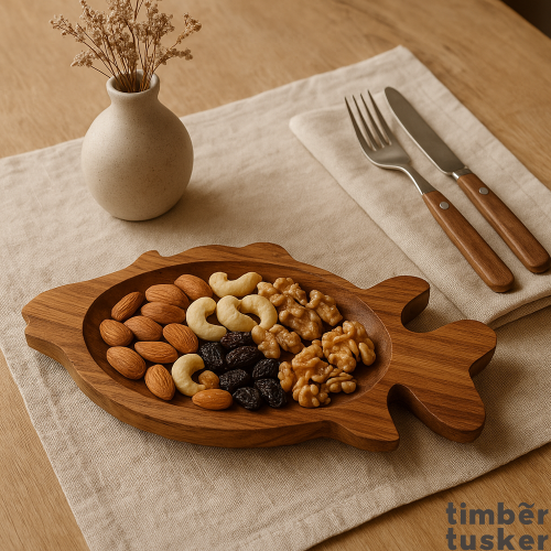Fish - Shaped Wooden tray - Timber Tusker