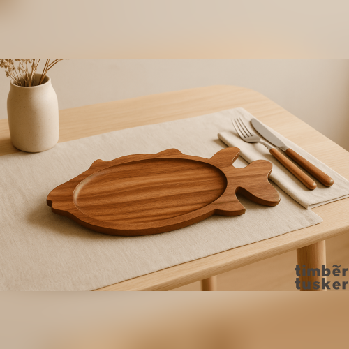 Fish - Shaped Wooden tray - Timber Tusker