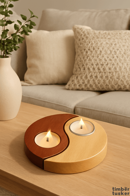 Yin - Yang Candle Holder - Timber Tusker