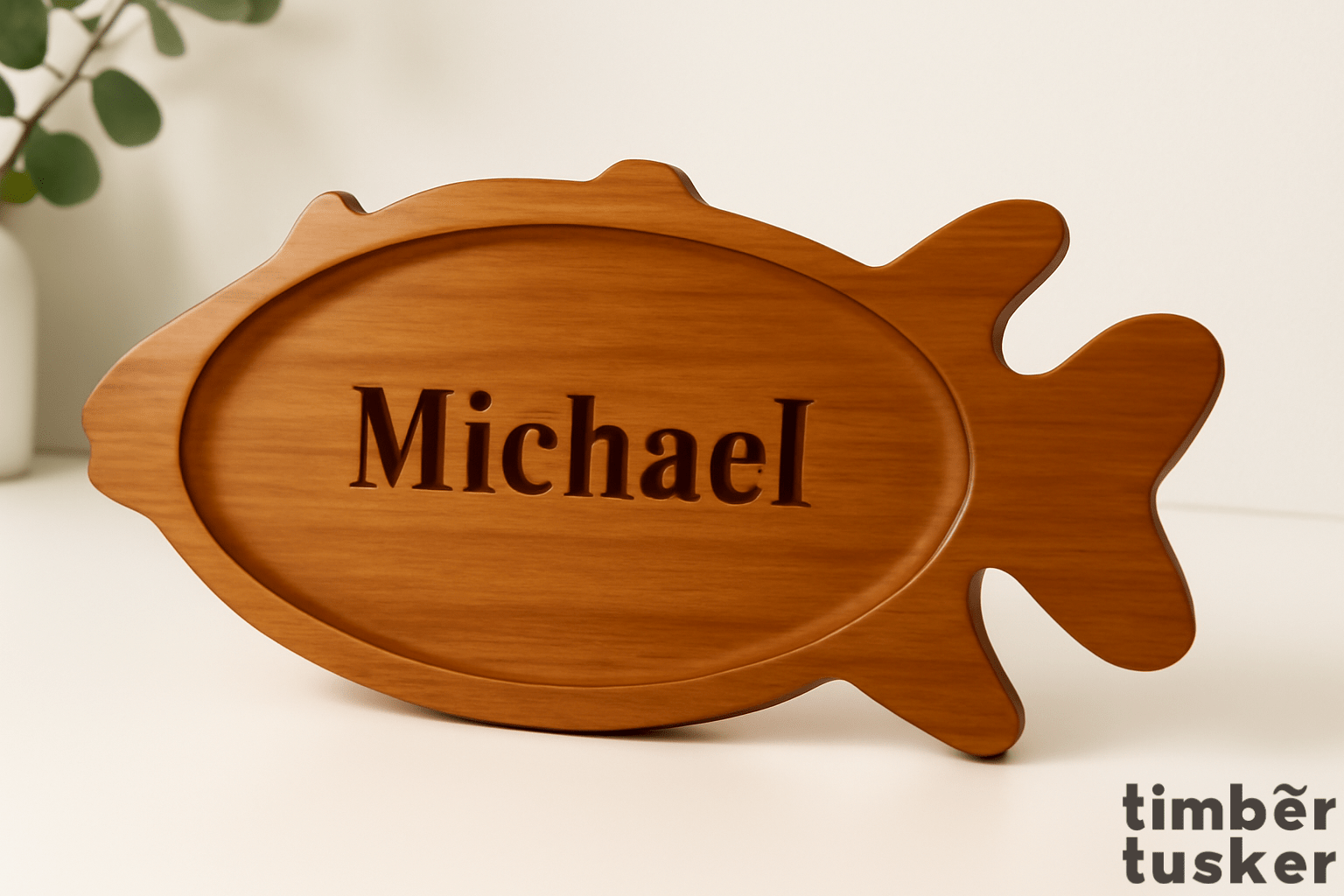 Fish - Shaped Wooden tray - Timber Tusker