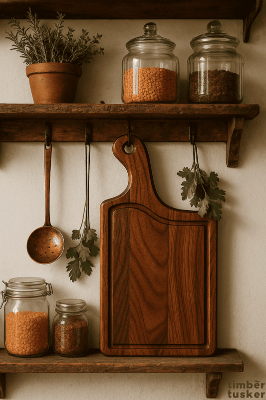 front view of rectangular chopping board
